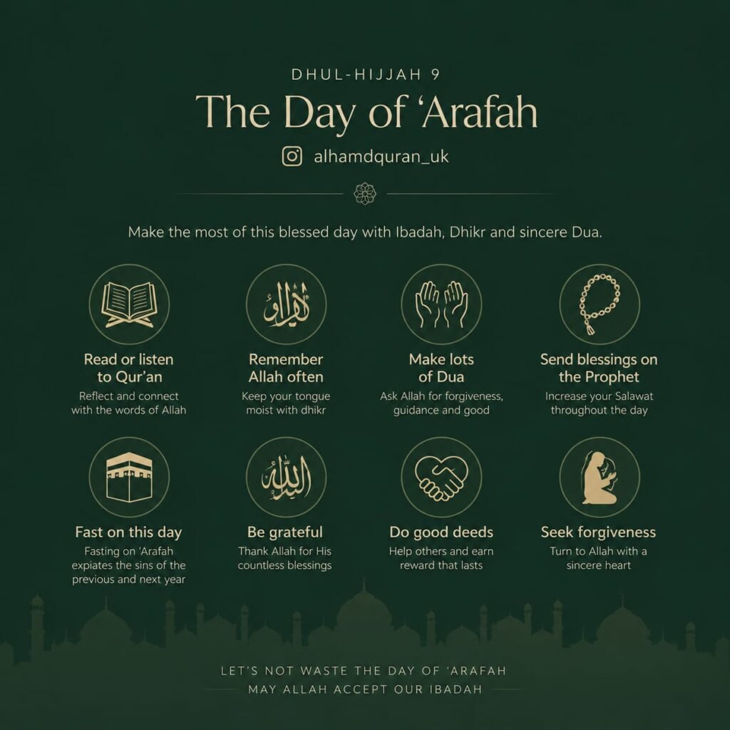 day of arafah dhul hijjah 9 guide