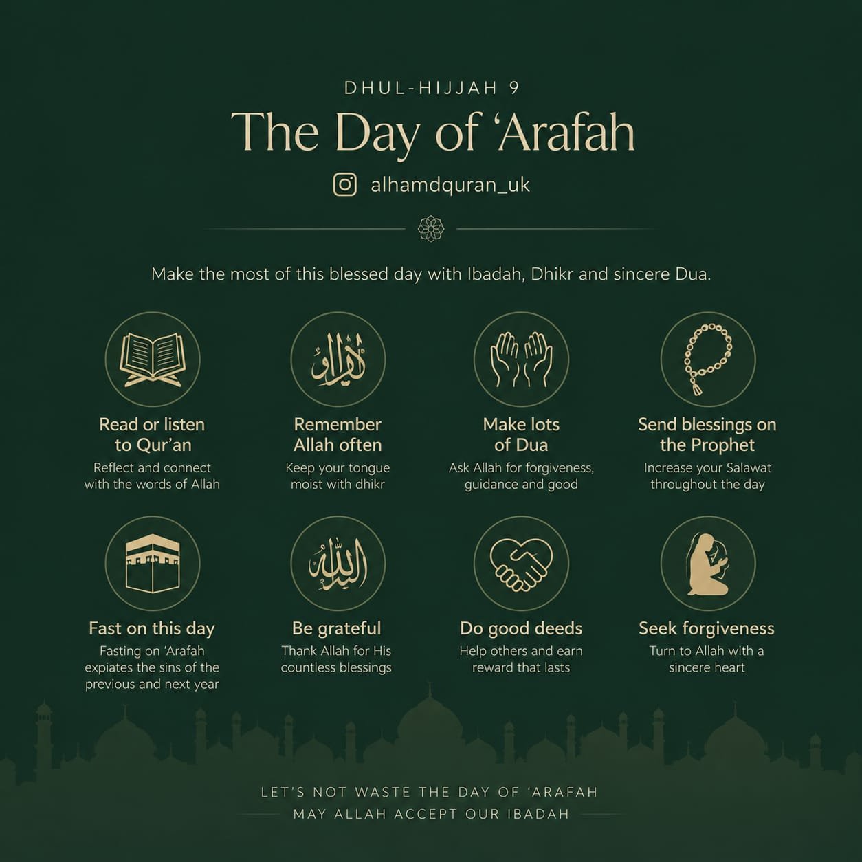 day of arafah dhul hijjah 9 guide